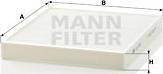 Mann-Filter CU 2757 - Фільтр, повітря у внутрішній простір avtolavka.club