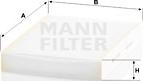 Mann-Filter CU 27 009 - Фільтр, повітря у внутрішній простір avtolavka.club