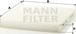 Mann-Filter CU 27 008 - Фільтр, повітря у внутрішній простір avtolavka.club