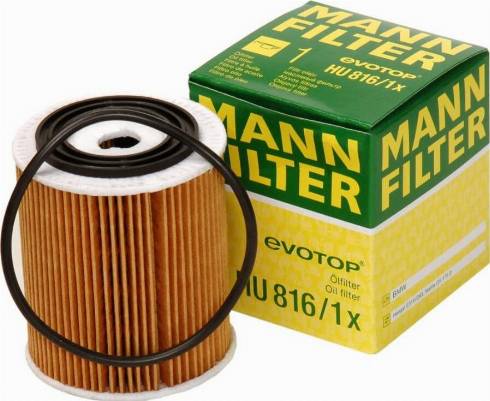 Mann-Filter HU 816/1 x - Масляний фільтр avtolavka.club