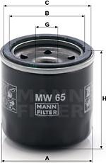 Mann-Filter MW 65 - Масляний фільтр avtolavka.club