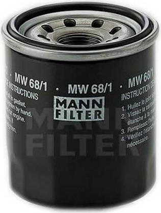 Mann-Filter MW 68/1 - Масляний фільтр avtolavka.club