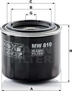 Mann-Filter MW 810 - Масляний фільтр avtolavka.club