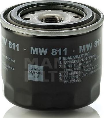 Mann-Filter MW 811 - Масляний фільтр avtolavka.club