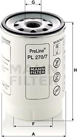 Mann-Filter PL 270/7 x - Паливний фільтр avtolavka.club
