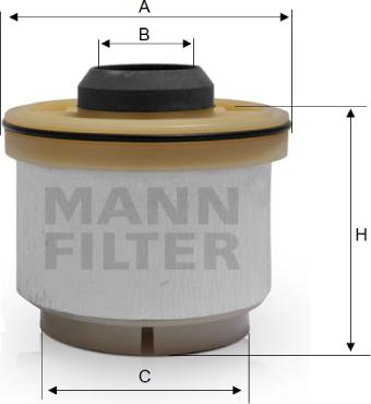 Mann-Filter PU 835 x - Паливний фільтр avtolavka.club