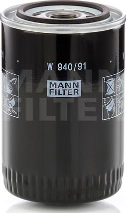Mann-Filter W 940/9 - Масляний фільтр avtolavka.club