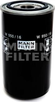 Mann-Filter W 950/16 - Масляний фільтр avtolavka.club