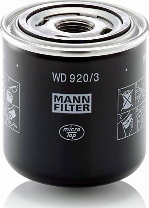 Mann-Filter W 920/3 - Масляний фільтр avtolavka.club