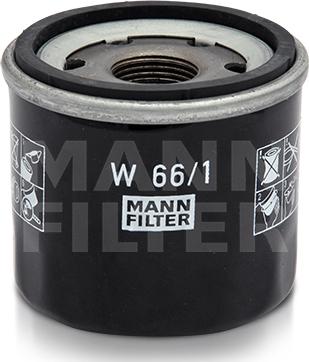 Mann-Filter W 66/1 - Масляний фільтр avtolavka.club