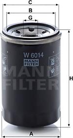 Mann-Filter W 6014 - Масляний фільтр avtolavka.club