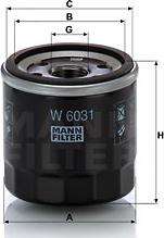 Mann-Filter W 6031 - Масляний фільтр avtolavka.club