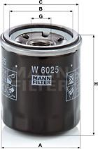 Mann-Filter W 6025 - Масляний фільтр avtolavka.club