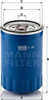Mann-Filter W 1035 - Масляний фільтр avtolavka.club