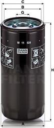 Mann-Filter W 11 024 - Масляний фільтр avtolavka.club