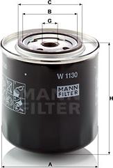 Mann-Filter W 1130 - Масляний фільтр avtolavka.club