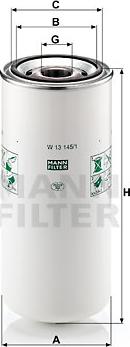 Mann-Filter W13145/1 - Масляний фільтр avtolavka.club