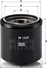Mann-Filter W 1228 - Масляний фільтр avtolavka.club