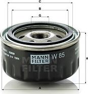 Mann-Filter W 85 - Масляний фільтр avtolavka.club