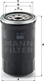 Mann-Filter W 8011 - Масляний фільтр avtolavka.club