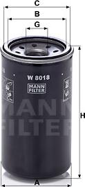 Mann-Filter W 8018 - Масляний фільтр avtolavka.club