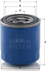Mann-Filter W 8017 - Масляний фільтр avtolavka.club
