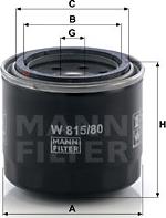 Mann-Filter W 815/80 - Масляний фільтр avtolavka.club