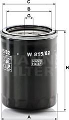 Mann-Filter W 815/82 - Масляний фільтр avtolavka.club