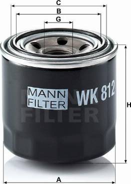 Mann-Filter W 812 - Масляний фільтр avtolavka.club