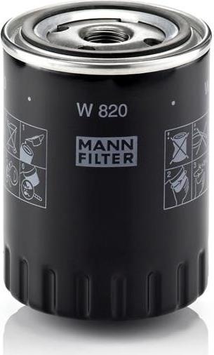 Mann-Filter W 820 - Масляний фільтр avtolavka.club