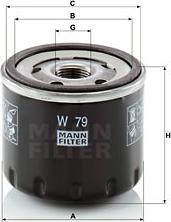 Mann-Filter W 79 - Масляний фільтр avtolavka.club