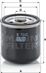 Mann-Filter W 7042 - Масляний фільтр avtolavka.club