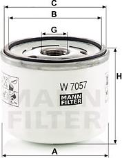 Mann-Filter W 7057 - Масляний фільтр avtolavka.club