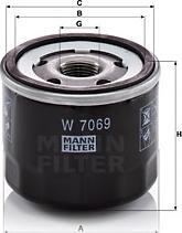 Mann-Filter W 7069 - Масляний фільтр avtolavka.club
