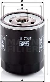 Mann-Filter W 7061 - Масляний фільтр avtolavka.club