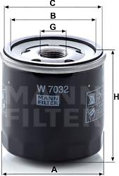 Mann-Filter W 7032 - Масляний фільтр avtolavka.club