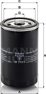 Mann-Filter W 719/1 - Масляний фільтр avtolavka.club