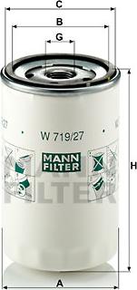 Mann-Filter W 719/27 - Масляний фільтр avtolavka.club