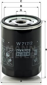 Mann-Filter W 717/2 - Масляний фільтр avtolavka.club
