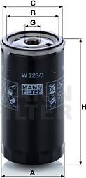 Mann-Filter W 723/3 - Масляний фільтр avtolavka.club