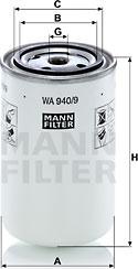 Mann-Filter WA 940/9 - Фільтр для охолоджуючої рідини avtolavka.club