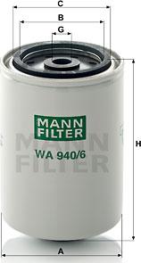 Mann-Filter WA 940/6 - Фільтр для охолоджуючої рідини avtolavka.club