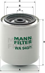 Mann-Filter WA 940/1 - Фільтр для охолоджуючої рідини avtolavka.club