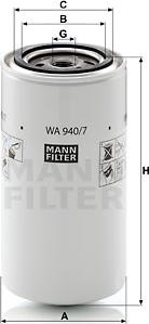 Mann-Filter WA 940/7 - Фільтр для охолоджуючої рідини avtolavka.club