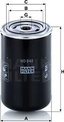 Mann-Filter WD 940 - Масляний фільтр avtolavka.club