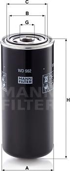 Mann-Filter WD 962 - Масляний фільтр avtolavka.club