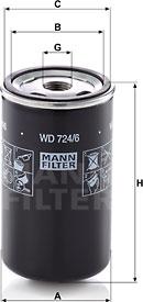 Mann-Filter WD 724/6 - Гідрофільтри, автоматична коробка передач avtolavka.club