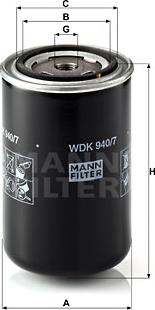 Mann-Filter WDK 940/7 - Паливний фільтр avtolavka.club
