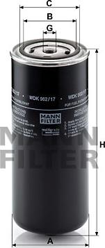 Mann-Filter WDK 962/17 - Паливний фільтр avtolavka.club