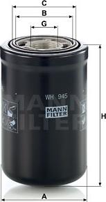 Mann-Filter WH 945 - Гідрофільтри, автоматична коробка передач avtolavka.club